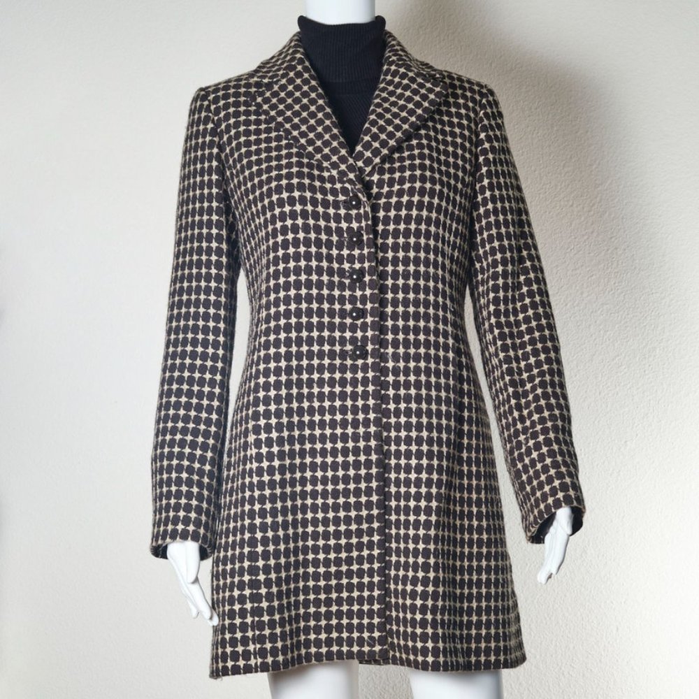 Ann Taylor: Patterned Statement Pea Coat - image 1